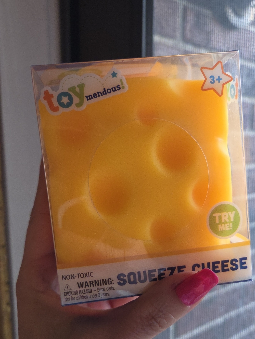 Big Yellow Squeeze Cheese Kids Toy
